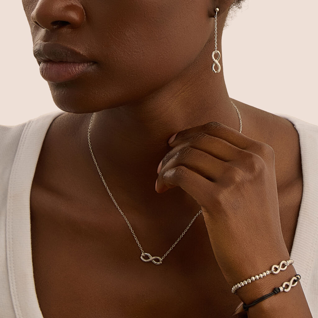 Collana Silver Collection Argento Rodiato