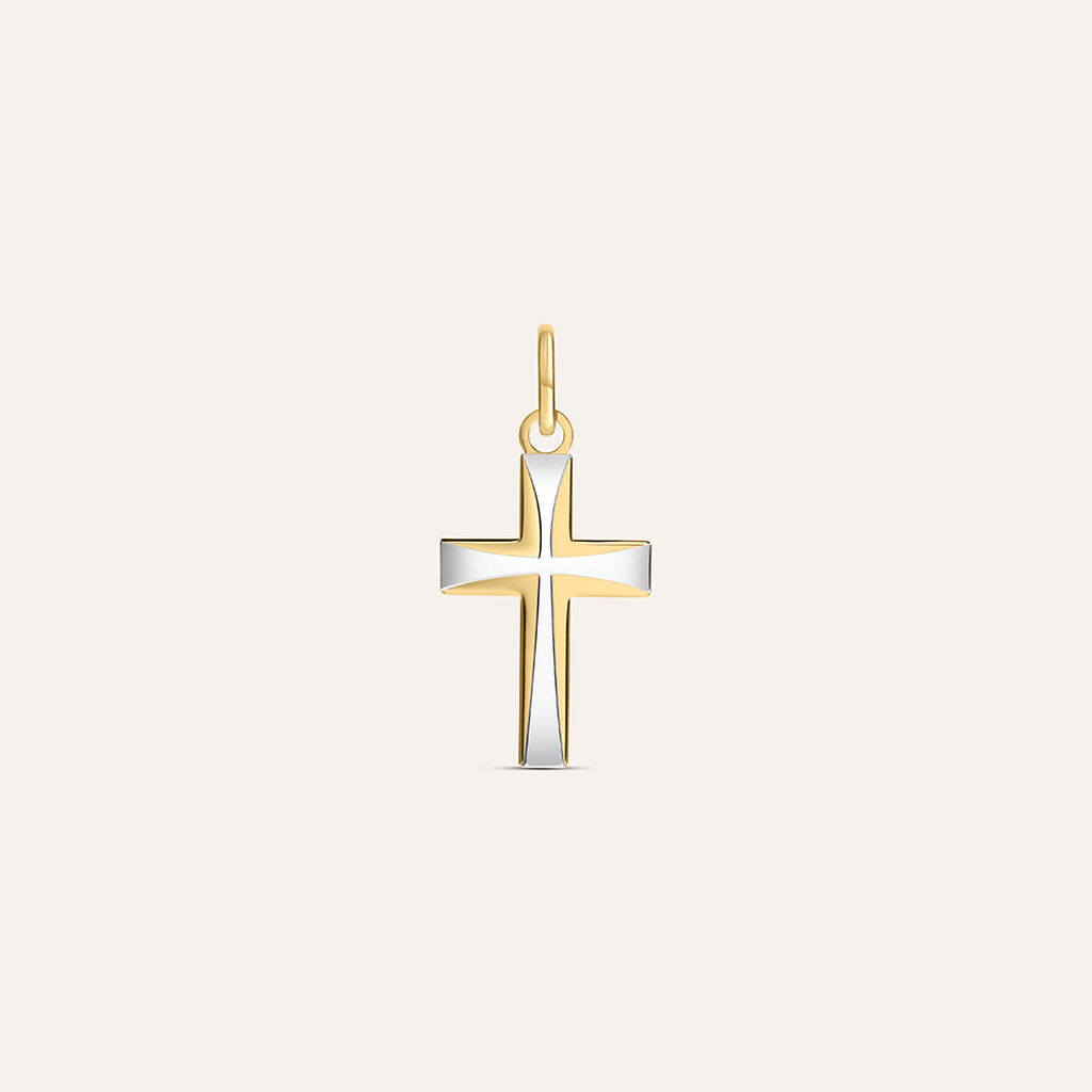 Pendente Holy Oro Bicolore - Ciondoli con Incisione Unisex | Stroili