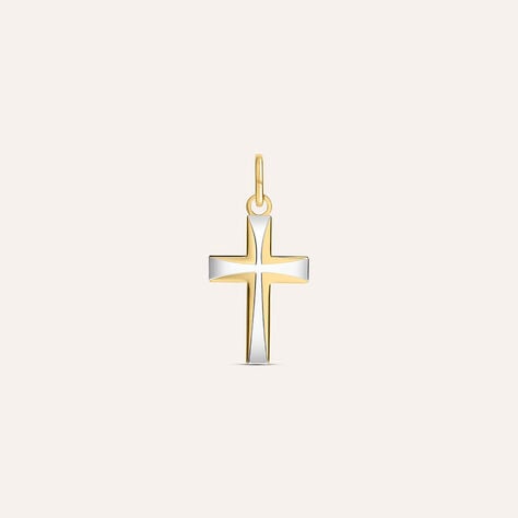 Pendente Holy Oro Bicolore - Ciondoli con Incisione Unisex | Stroili