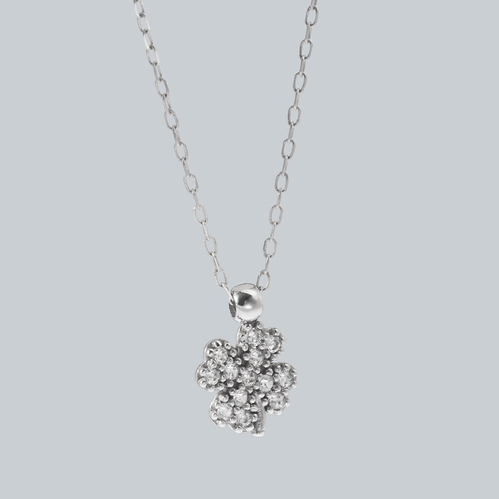 Collana Claire Oro Bianco Cubic Zirconia - Collane Donna | Stroili