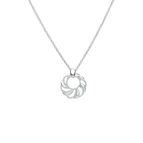 Collana in ottone rodiato con ciondolo forma tonda e glitter - Collane Donna | Stroili