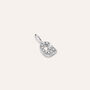 Pendente Love Beats Argento Rodiato Cubic Zirconia