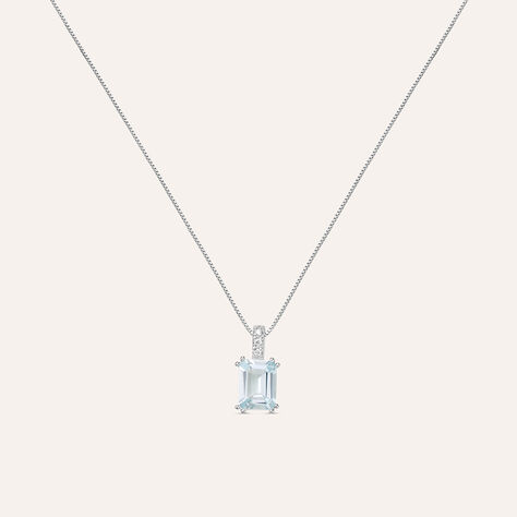 Collana Acquamarina Oro Bianco Acquamarina Diamante - Collane Donna | Stroili