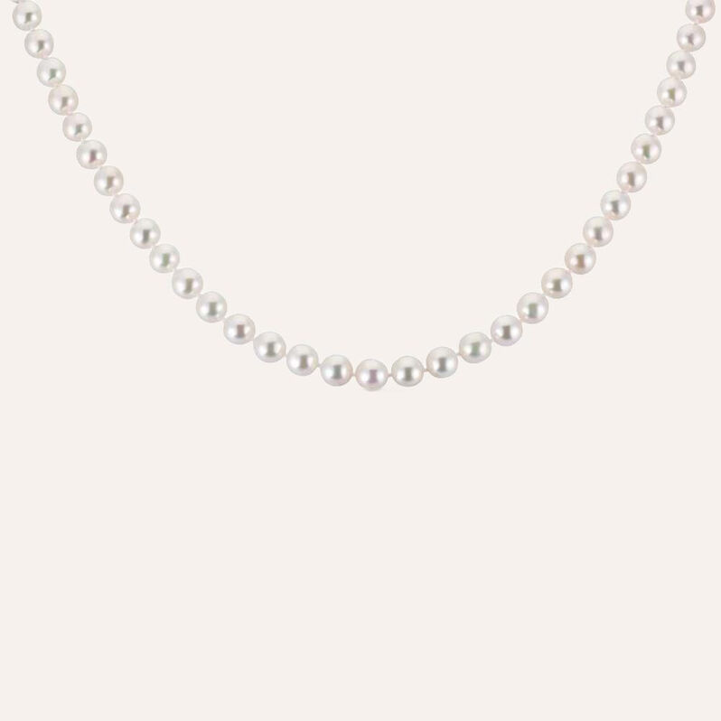 Collana Gabrielle Oro Bianco Perla Akoya - Collane Donna | Stroili