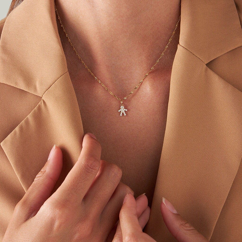 Pendente Poème Oro Giallo Cubic Zirconia - Ciondoli Donna | Stroili