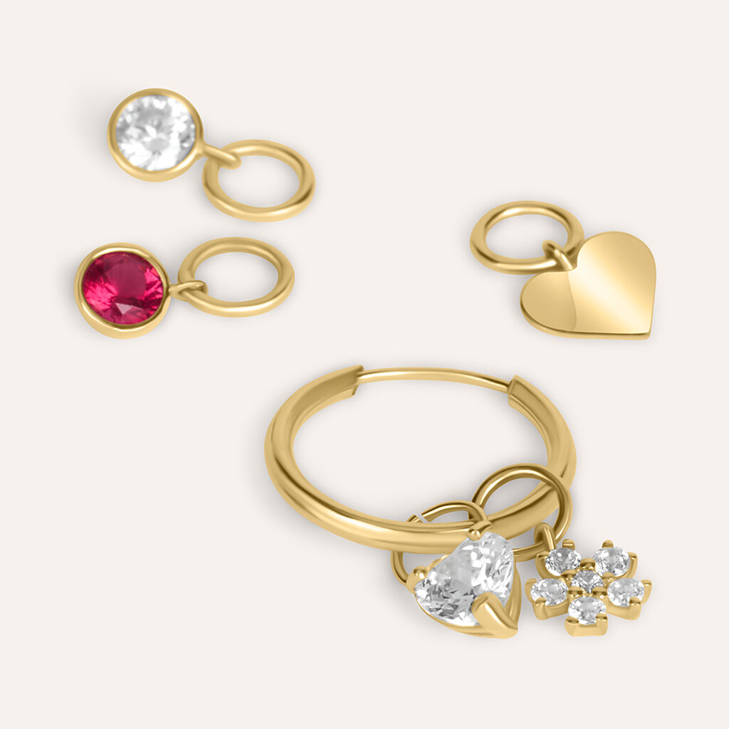 Charm Toujours Oro Giallo Cubic Zirconia - Orecchini Componibili Donna | Stroili