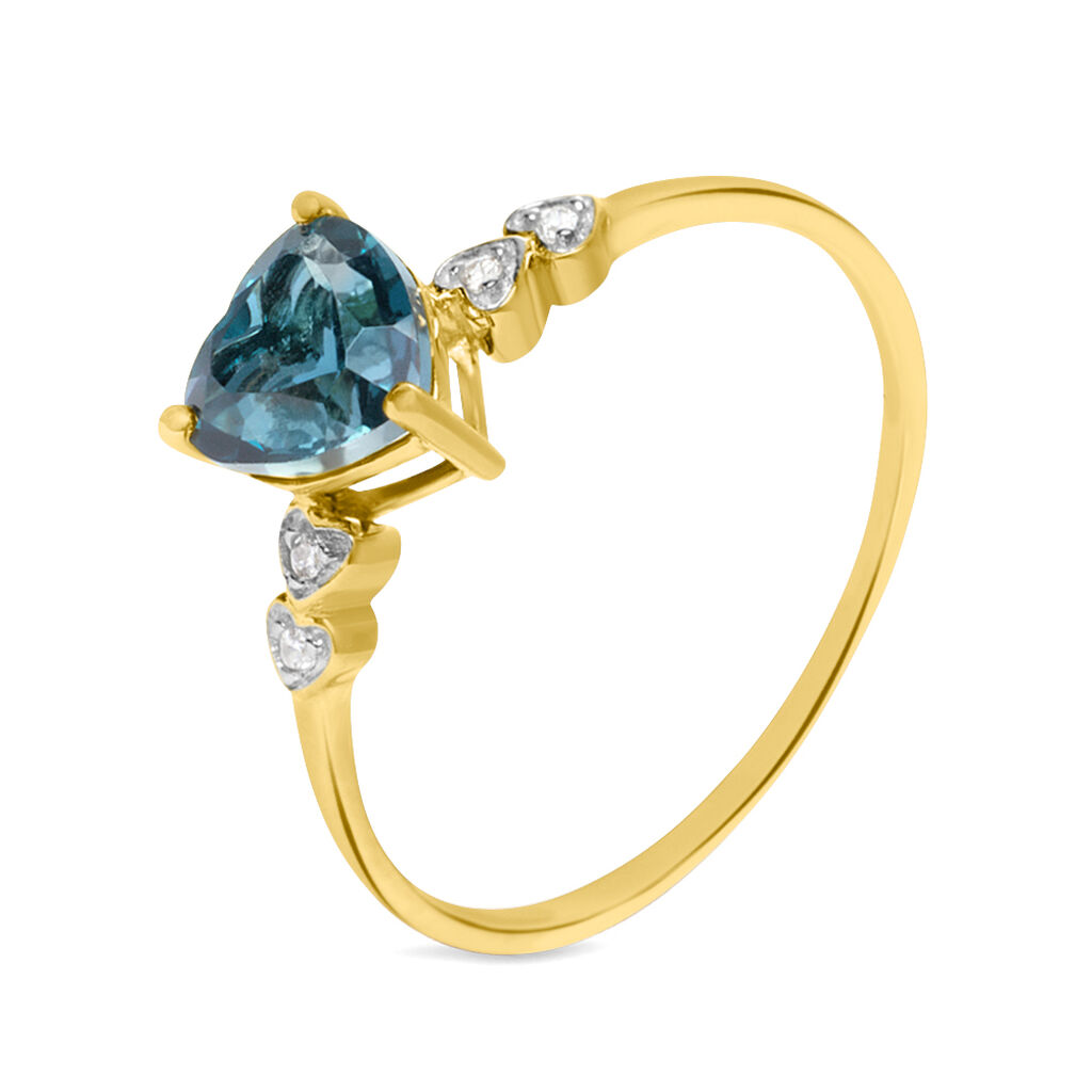 Anello Solitario Amélie Oro Giallo Topazio Cubic Zirconia - Anelli con Pietre Donna | Stroili