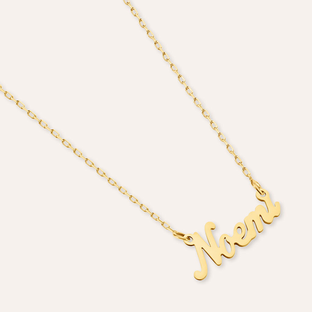 Collana Noemi Gold Names Oro Giallo