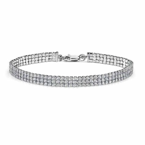 Bracciale Tennis Silver Elegance Argento Rodiato Cubic Zirconia - Bracciali Tennis Donna | Stroili