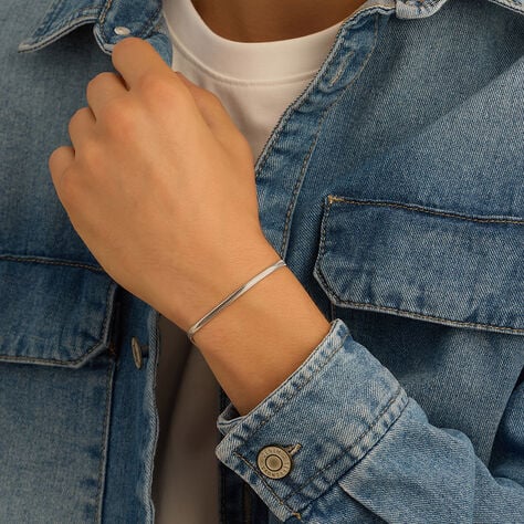 Bracciale Catena Gentleman Argento Rodiato - Bracciali Uomo | Stroili