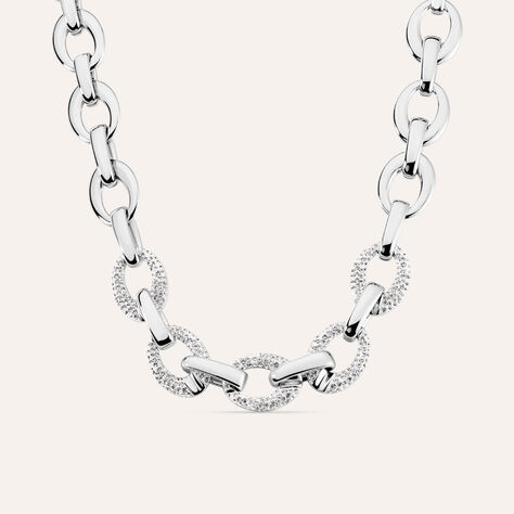 Catena Aura Acciaio Cristallo - Collane Catena Donna | Stroili