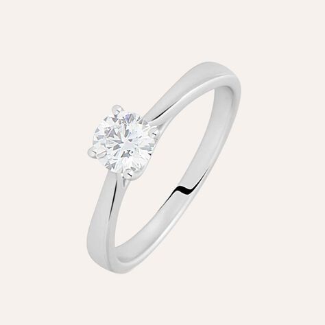 Anello Solitario Diamade Oro Bianco Diamante Lab-Grown - Anelli con Pietre Donna | Stroili