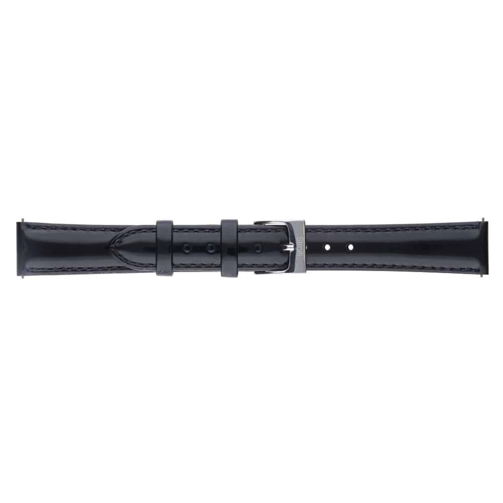 Cinturino in pelle lucida nera e chiusura easy click - Cinturini per Orologi Donna | Stroili