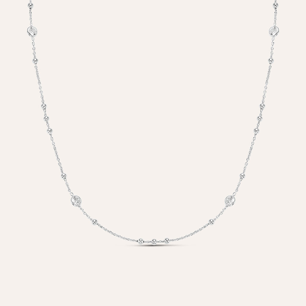 Collana Silver Elegance Argento Rodiato Cubic Zirconia