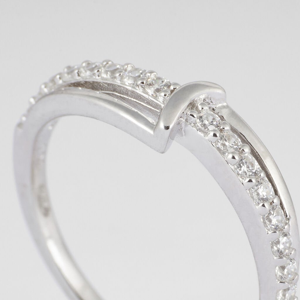 Anello Fantasia Silver Shine Argento Rodiato Cubic Zirconia - Anelli con Pietre Donna | Stroili