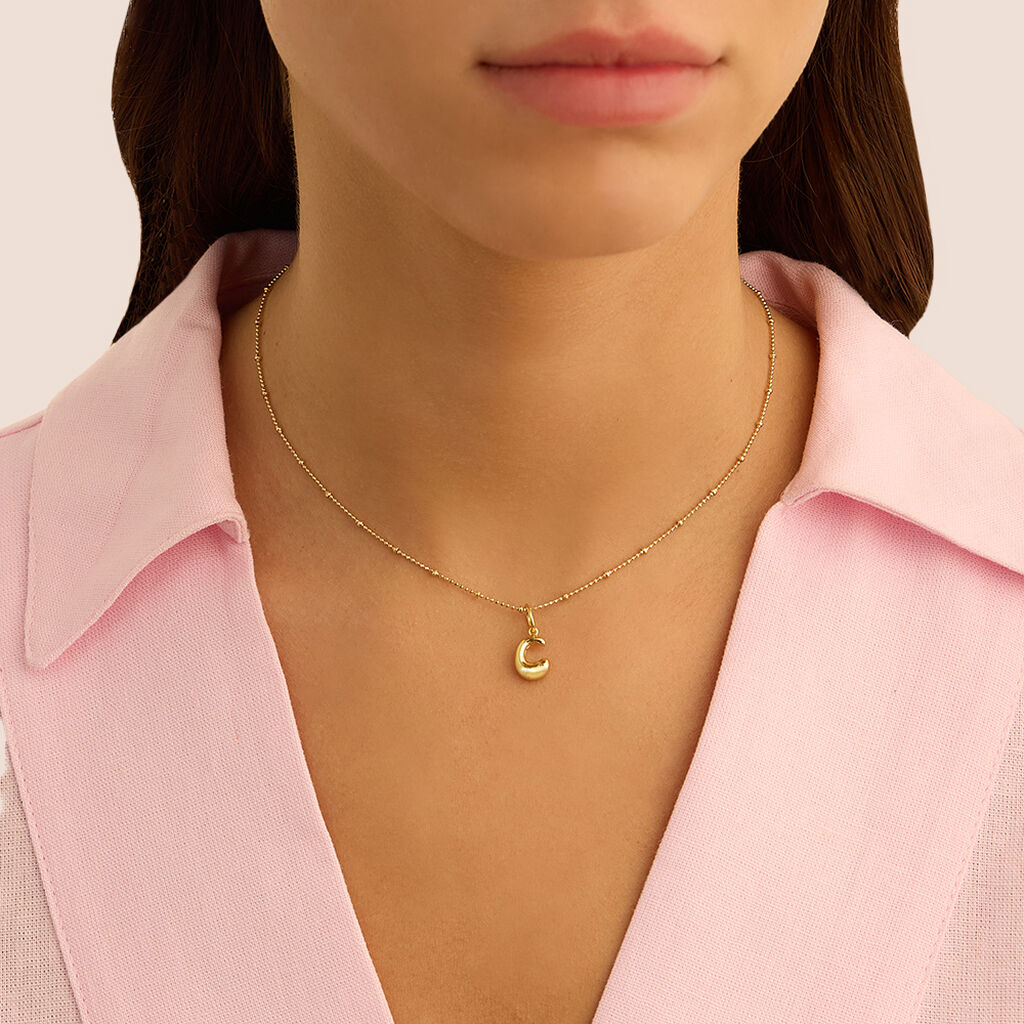Pendente Love Beats Argento Dorato