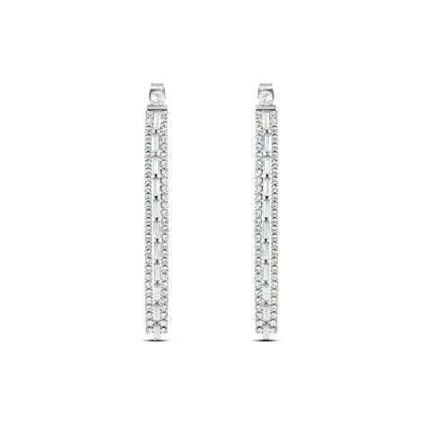Orecchini Pendenti Tennis Romantic Shine Metallo Cristallo - Orecchini Pendenti Donna | Stroili