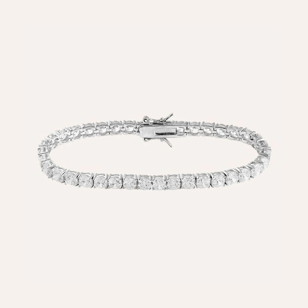 Bracciale Tennis Silver Elegance Argento Rodiato Cubic Zirconia