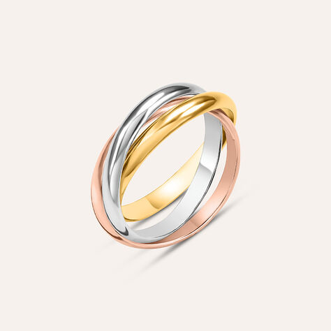 Anello Fedina Silver Collection Argento Tricolore - Fedine Unisex | Stroili