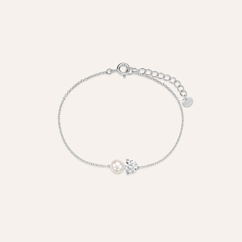 Bracciale Silver Pearls Argento Rodiato Perla sintetica Cubic Zirconia - Bracciali Donna | Stroili