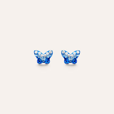 Orecchini Lobo Silver Baby Argento Rodiato Cristallo