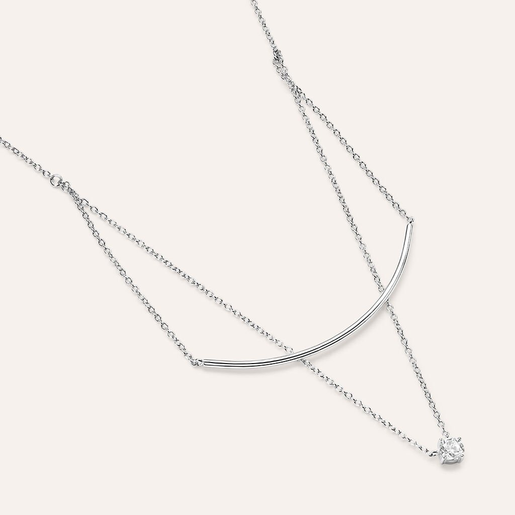 Collana Punto Luce Silver Elegance Argento Rodiato Cubic Zirconia - Collane Punto Luce Donna | Stroili