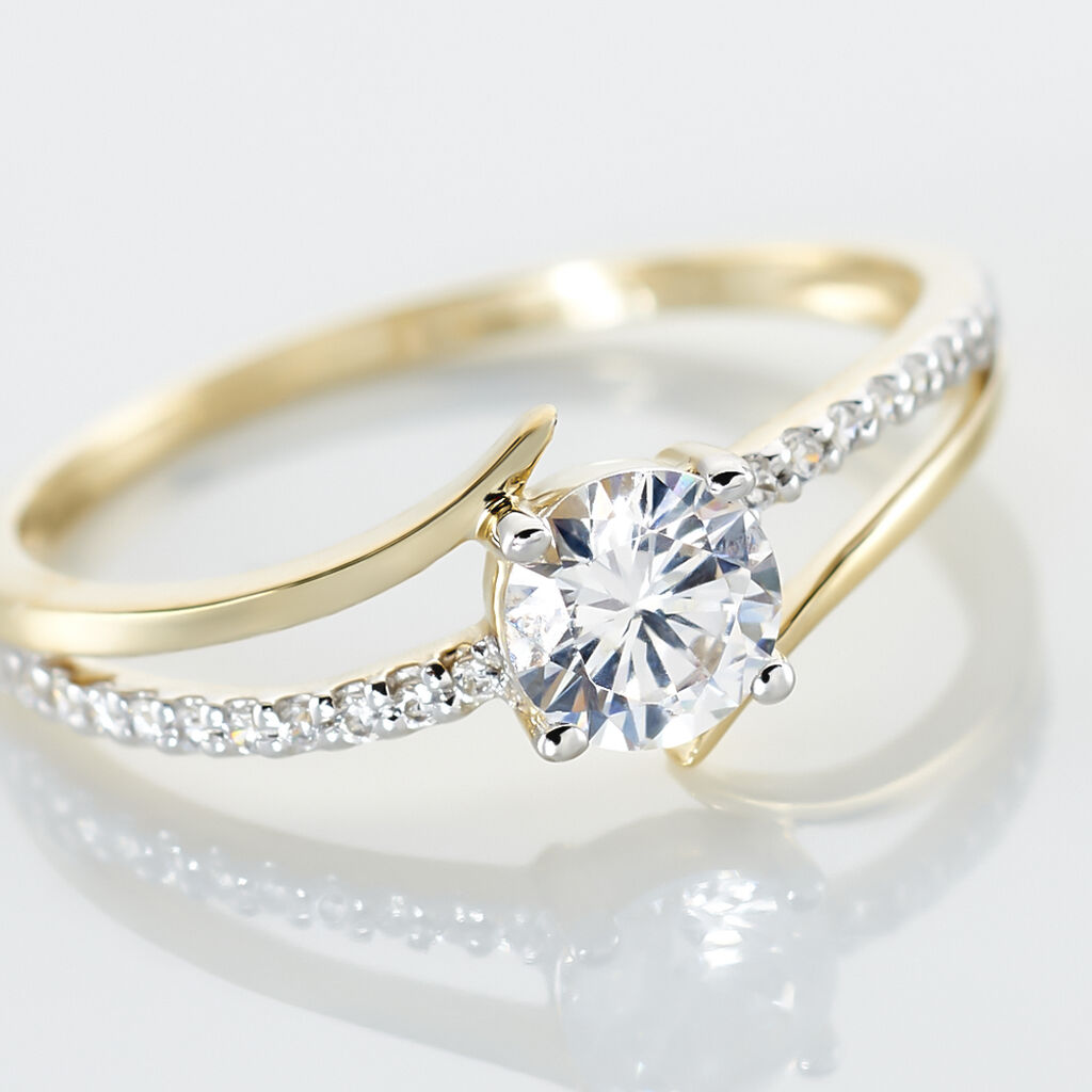 Anello Solitario Claire Oro Giallo Cubic Zirconia - Anelli con Pietre Donna | Stroili