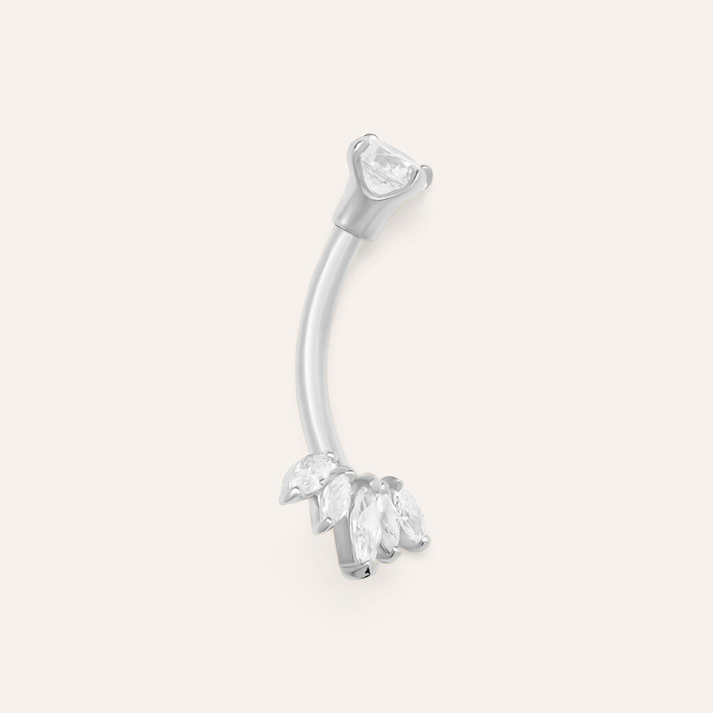 Piercing Ombelico Bon Ton Oro Bianco Cubic Zirconia - Gioielli Donna | Stroili