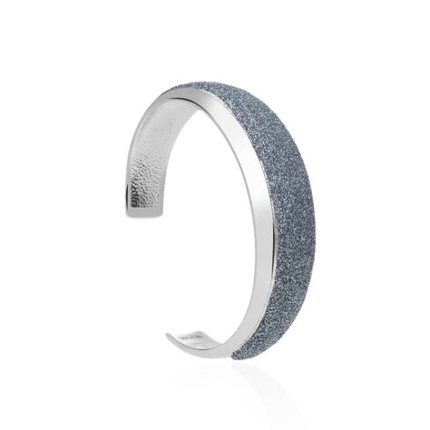 Bangle in ottone rodiato e glitter antracite - Bracciali Donna | Stroili