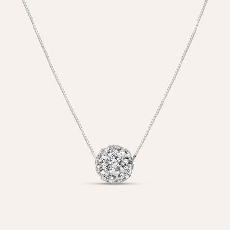 Collana Christelle Oro Bianco Cristallo - Collane Donna | Stroili