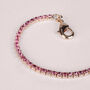 Bracciale Tennis Romantic Shine Metallo Rosa Cristallo