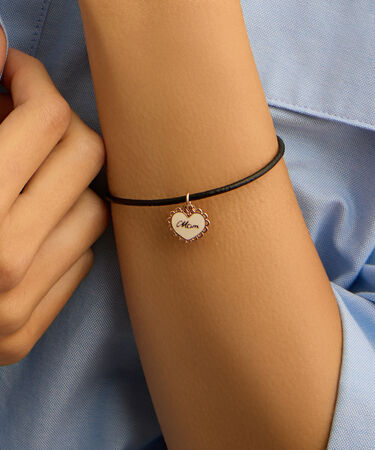 Pendente Love Beats Argento Rosa
