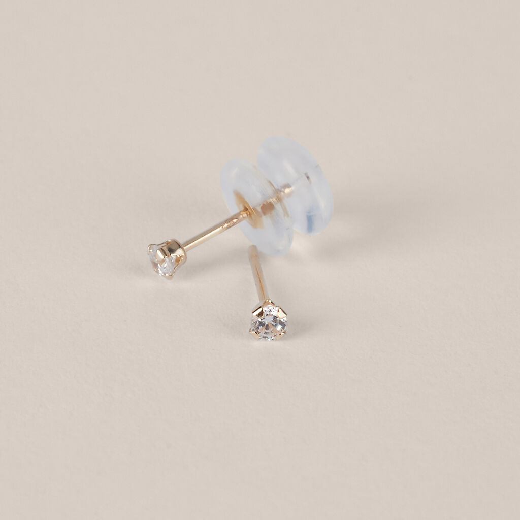 Orecchini Lobo Punto Luce Bon Ton Oro Giallo Cubic Zirconia - Orecchini a Lobo Donna | Stroili