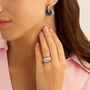 Anello Fascia Radiance Acciaio Dorato Agata