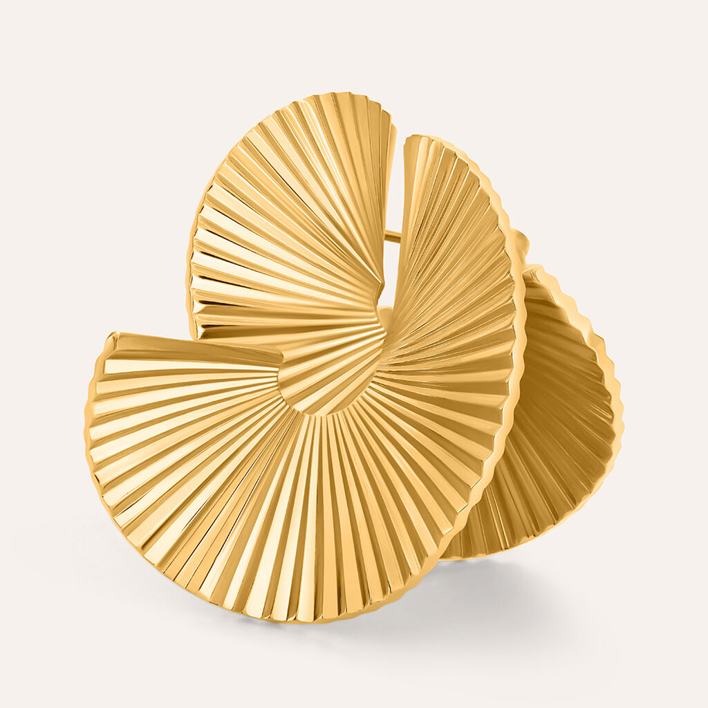 Orecchini Pendenti Radiance Acciaio Dorato