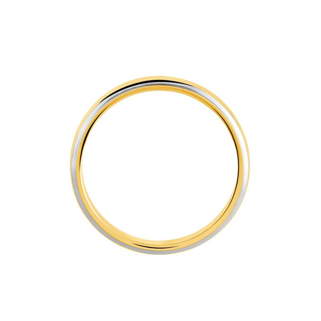 Fede Classica 3.5 mm Oro Bicolore - Anelli con Incisione Unisex | Stroili