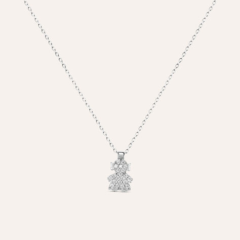 Collana Claire Oro Bianco Cubic Zirconia - Collane Donna | Stroili