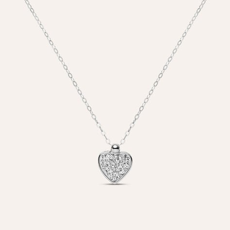 Collana Christelle Oro Bianco Cristallo - Collane Donna | Stroili