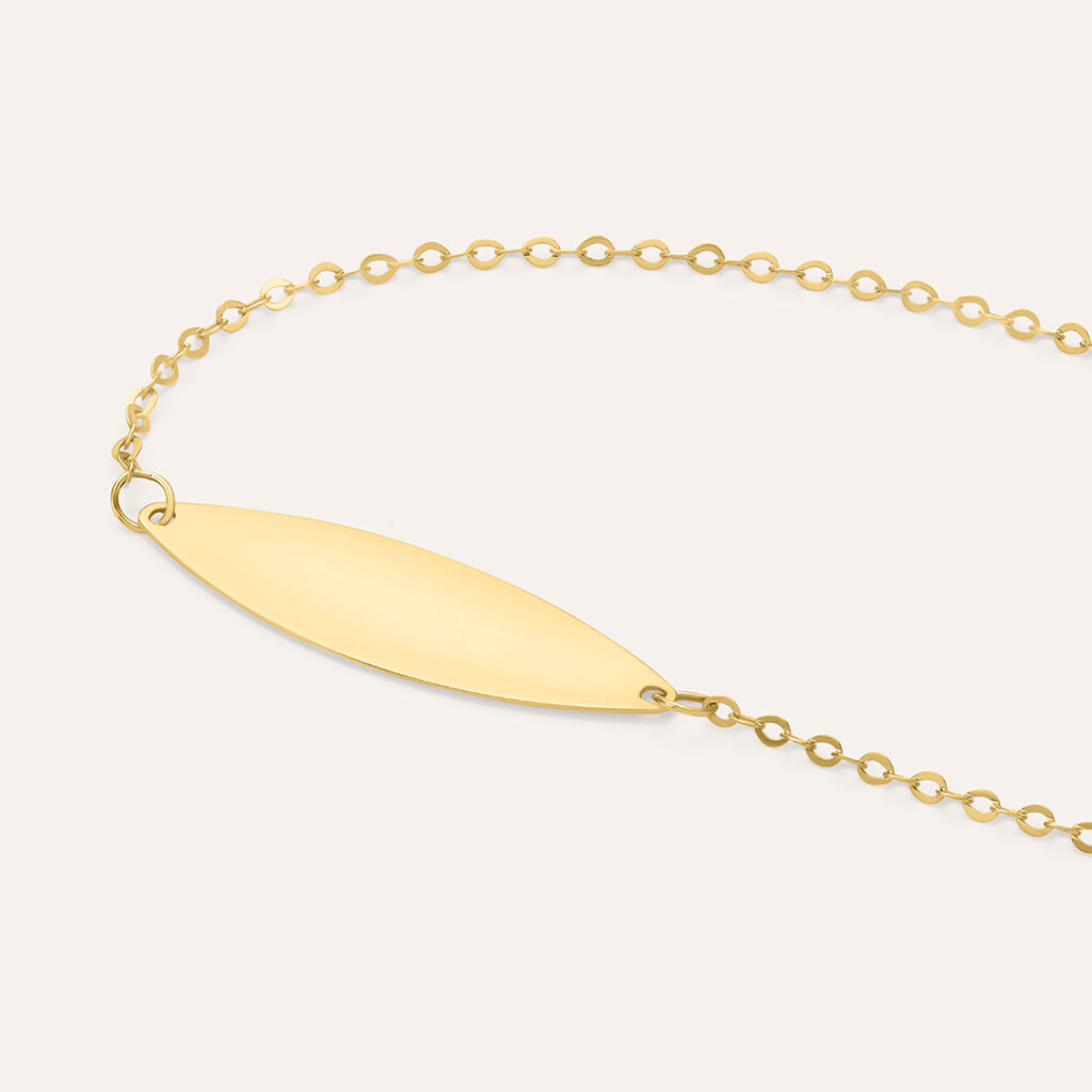Bracciale Con Targhetta Holy Oro Giallo - Bracciali con Incisione Bambino | Stroili