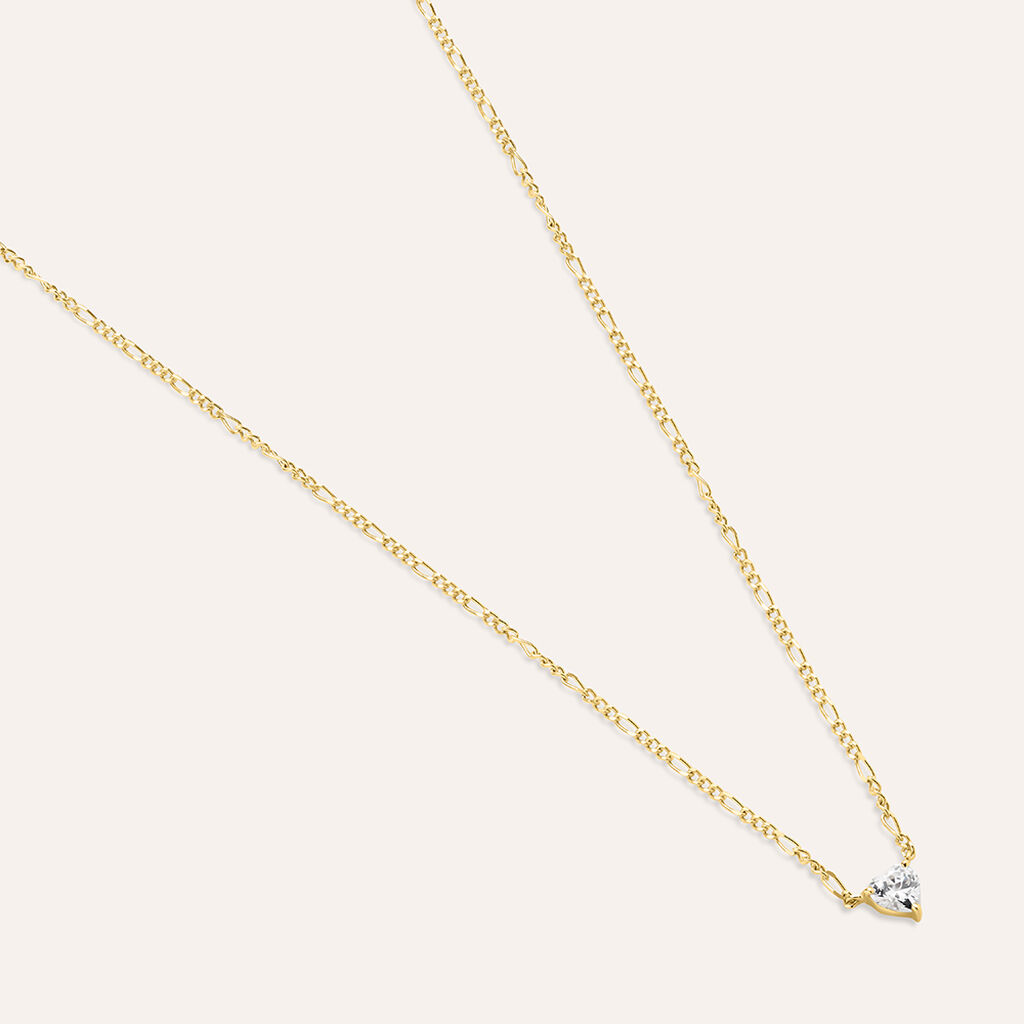 Collana Punto Luce Claire Oro Giallo Cubic Zirconia - Collane Punto Luce Donna | Stroili