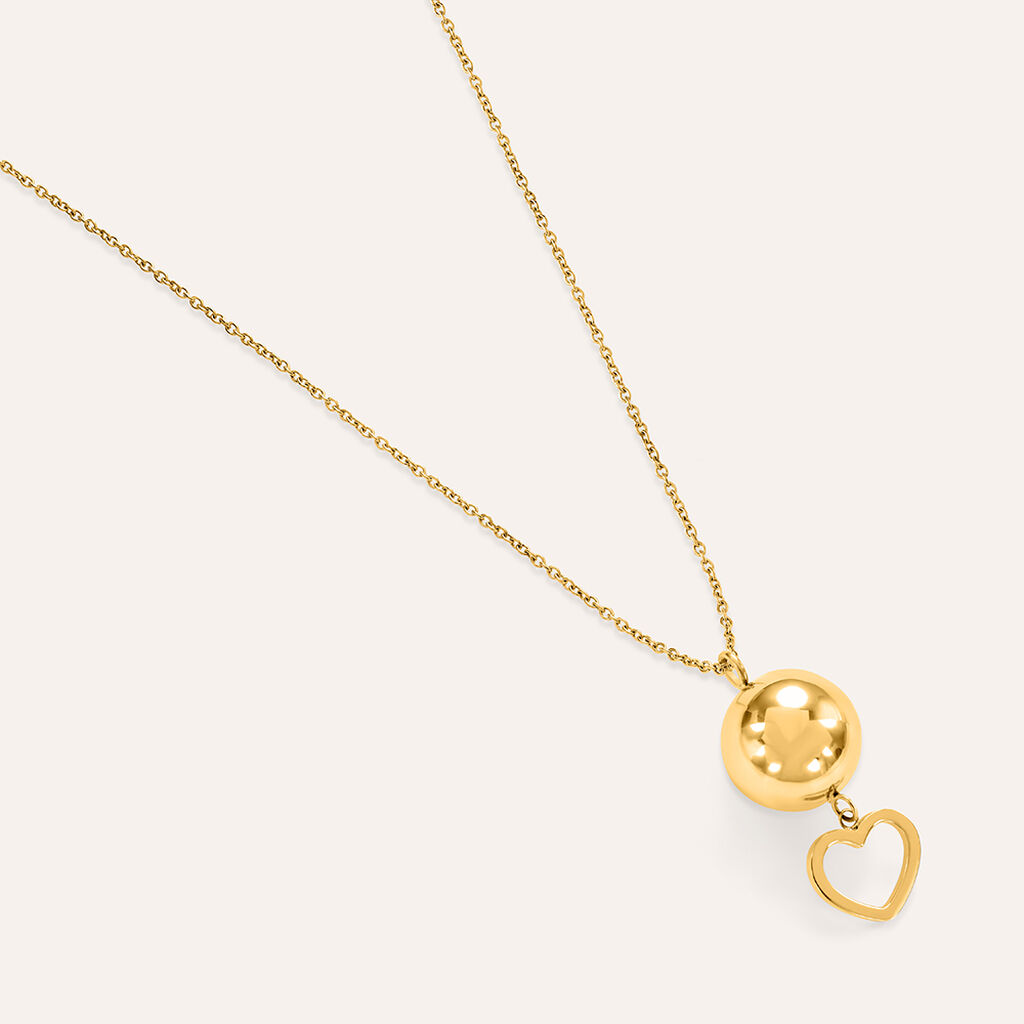 Collana Chiama Angeli Lady Code Acciaio Dorato - Collane Chiama Angeli Donna | Stroili