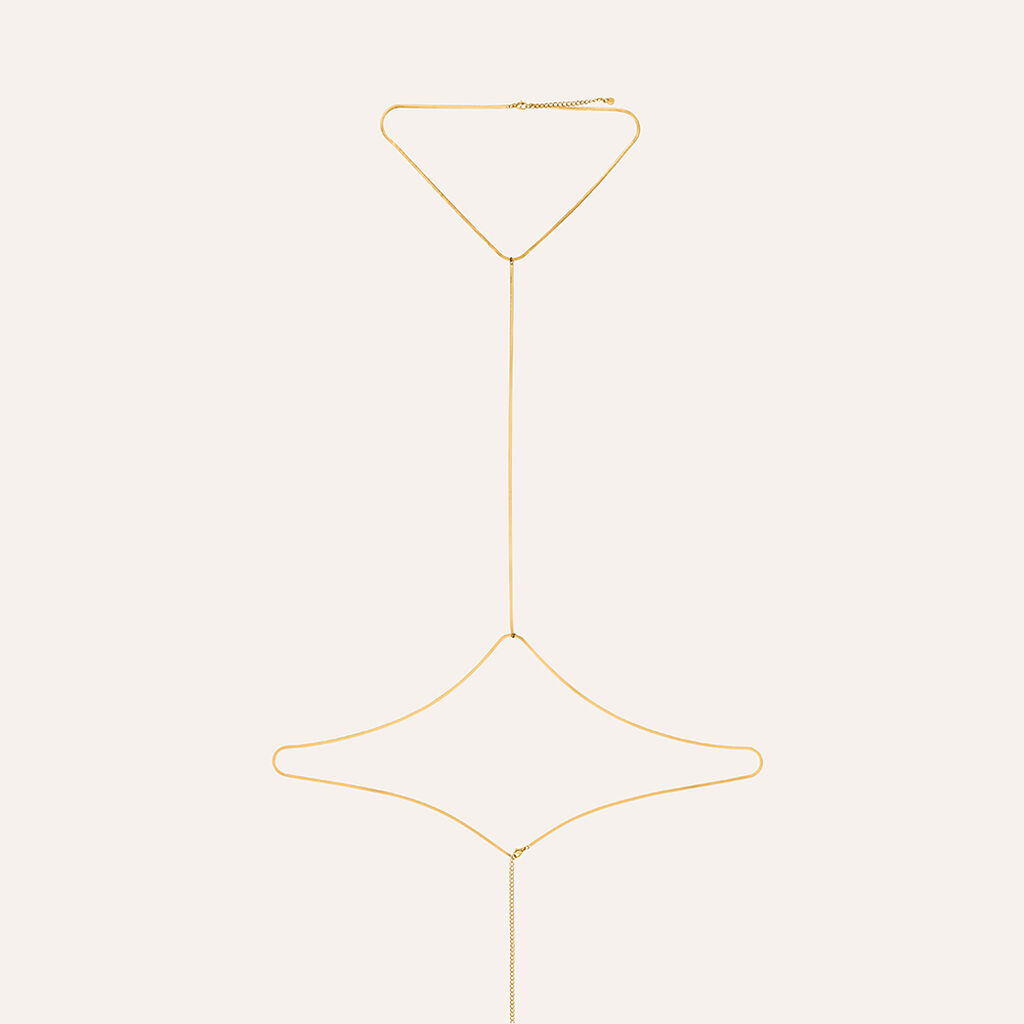 Bodychain Radiance Acciaio Dorato