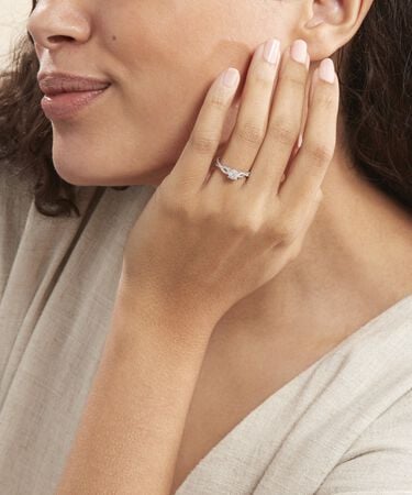 Anello Solitario Sophia Oro Bianco Diamante