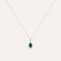 Collana Amélie Oro Bianco Topazio Cubic Zirconia