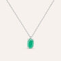 Collana Punto Luce Charlotte Oro Bianco Smeraldo