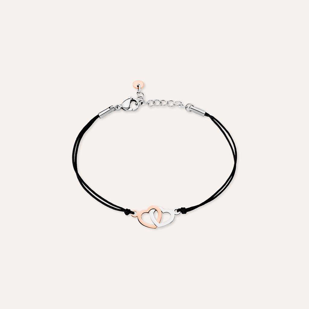 Bracciale Sunrise Acciaio Bicolore Bianco / Rosa