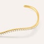 Bangle Silver Glow Argento Dorato Cubic Zirconia
