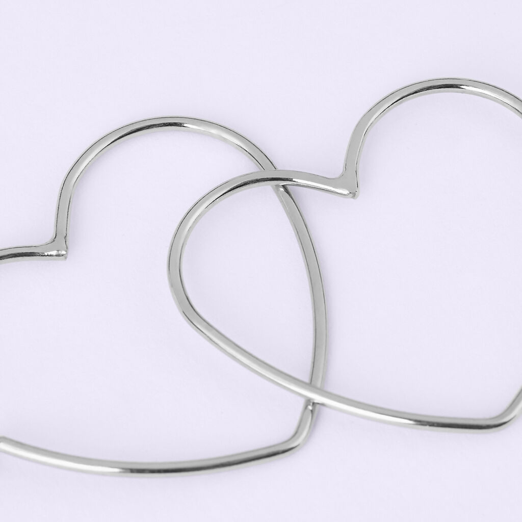 Orecchini A Cerchio Silver Collection Argento Rodiato