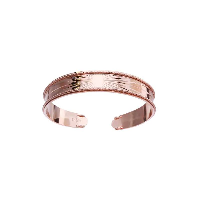 Bracciale bangle raggi in bronzo rosato - Bracciali Donna | Stroili