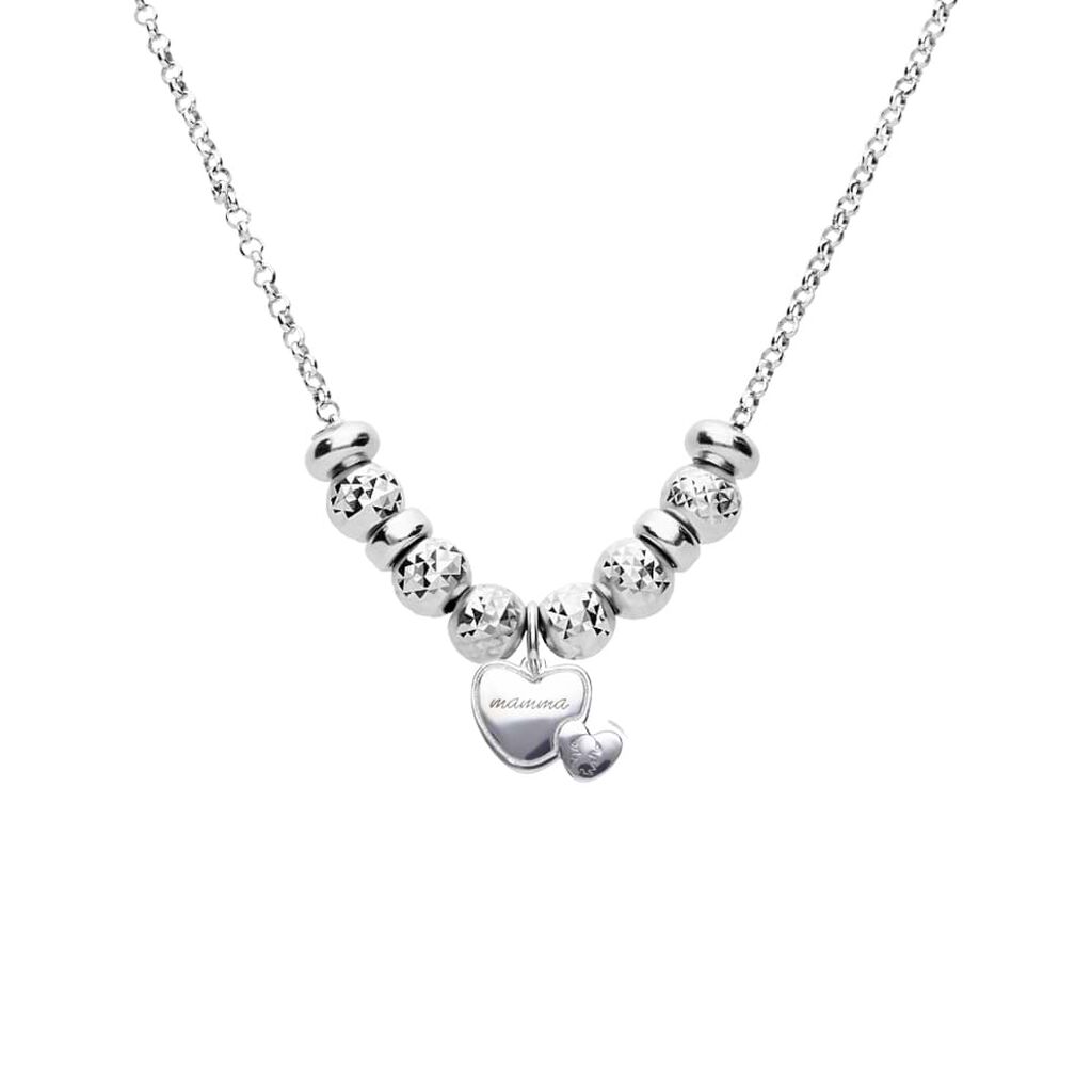 Pendente Love Beats Argento Rodiato